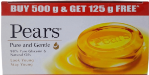 Pears Pure & Gentle Soap, 625 gm (125 gm x 5)