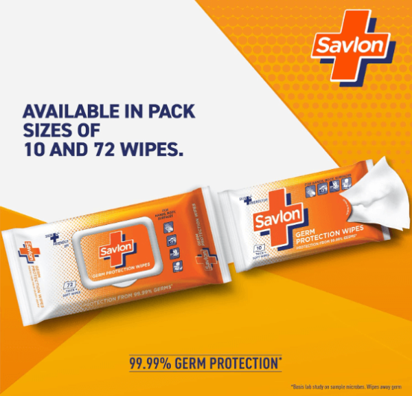 Savlon Germ Protection Wipes, 72 Count - Image 6