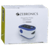 Zebronics ZEB-FPO500 Pulse Oximeter – LCD Display, Compact Design, White & Blue