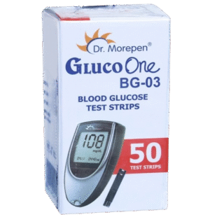Gluco One BG 03 (Dr. Morepen) Test Strips Pack of 50