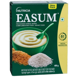 Easum Infant Cereal-Based Food Powder Rice & Moong Dal Refill (6+ Months), 400 g