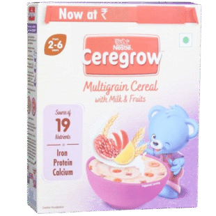 Nestle Ceregrow Multigrain Cereal With Milk & Fruits 300 g (Pack of 1)