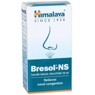 Himalaya Bresol NS Saline Nasal Solution – 10 ml (Pack of 1)