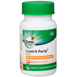 Zandu Livotrit Forte – Enriched with Katuki & Kalmegh – 60 Tablets