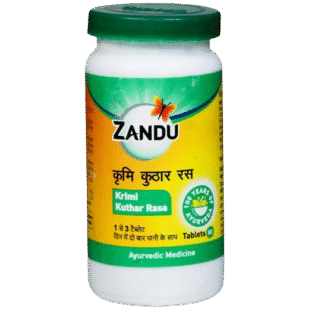 Zandu Krimi Kuthar Rasa – 80 Tablets
