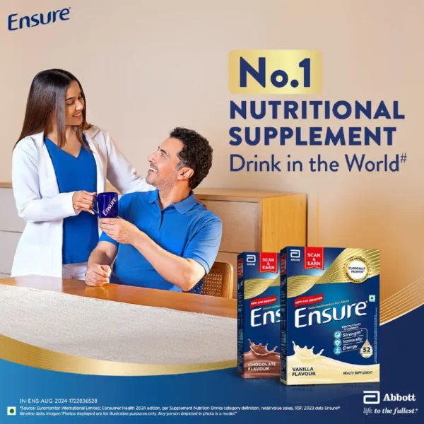 Ensure Diabetes Care Vanilla Delight Powder (Refill Pack) - 200g - Image 6