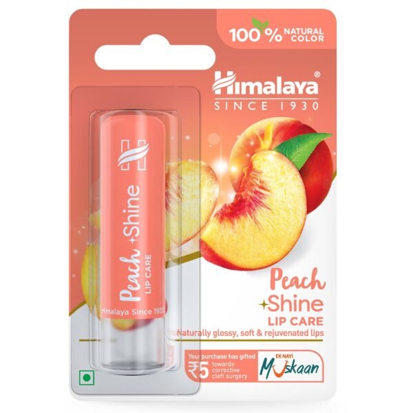 Himalaya Peach Shine Lip Care 4.5g (Pack of 1)