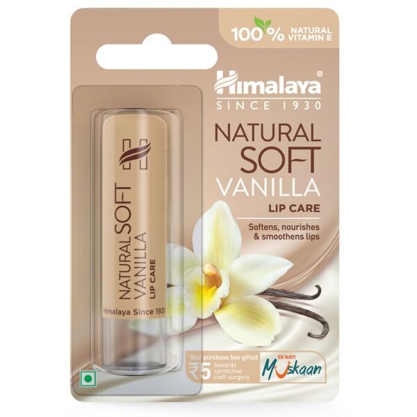 Himalaya Natural Soft Vanilla Lip Care 4.5g (Pack of 1)