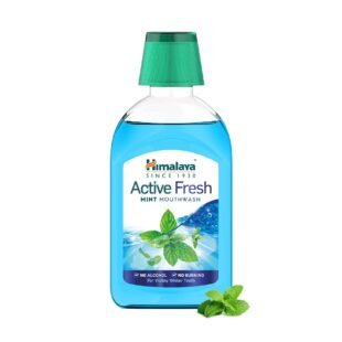Himalaya Active Fresh Mint Mouthwash 215ml (Pack of 1)