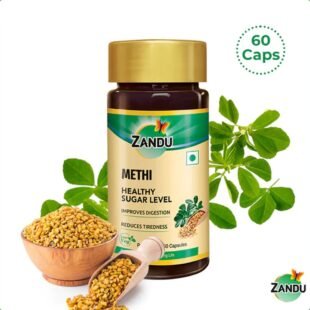 Pure Methi Capsules for Managing Blood Sugar Levels (60 Caps)