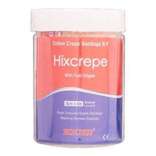 Hicks Crepe Bandage (8cm x 4m) | Pack of 1