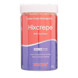 Hicks Crepe Bandage (10cm x 4m) | Pack of 1