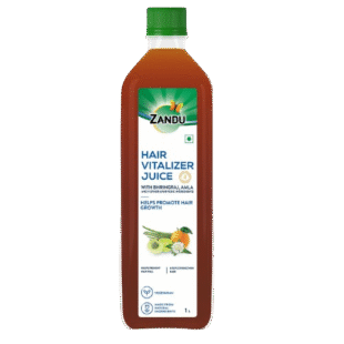 Zandu Hair Vitalizer Juice | Scientifically Proven for Natural Hair Growth & Strengthening (1 Litre)