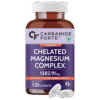 Carbamide Forte Chelated Magnesium Citrate Oxide Supplement – 1382.91mg Per Serving | 120 Veg Tablets | For Men & Women (18+)