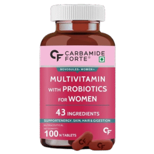 Carbamide Forte Multivitamin Tablets for Women | 100% Vegetarian | Pack of 100 Tablets