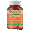Carbamide Forte Vitamin D3 K2 (Pack of 120 Veg Tablets)