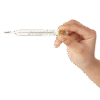 Hicks Oval Thermometer | Easy-to-Read Mercury Thermometer | Oval Design for Clear Visibility (Pack of 1)