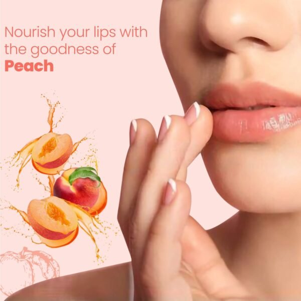 Himalaya Peach Shine Lip Care 4.5g (Pack of 1) - Image 2