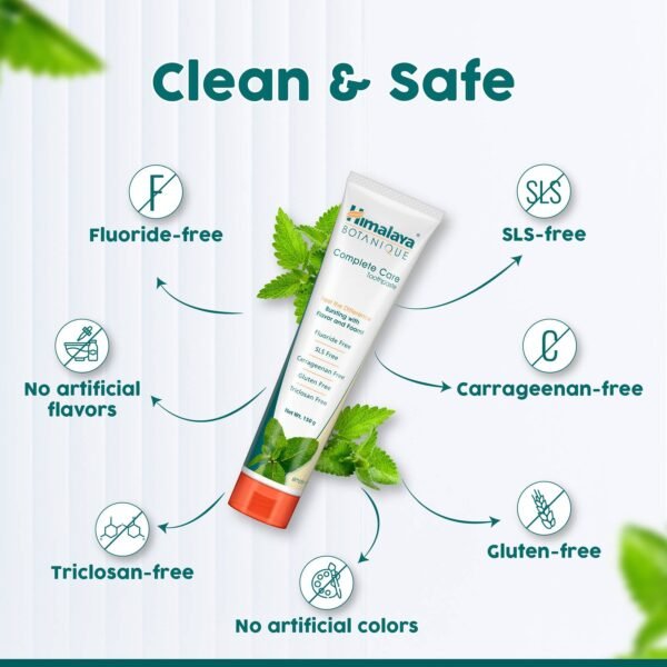 Himalaya BOTANIQUE Complete Care Toothpaste (Simply Mint) 150g (Pack of 1) - Image 2