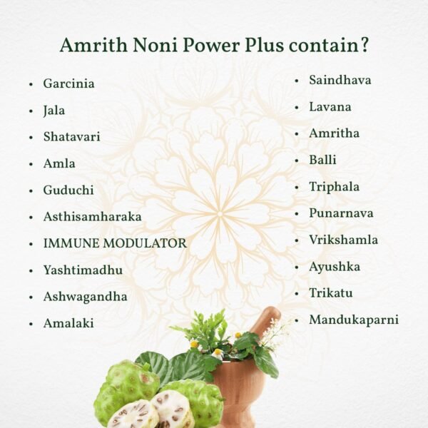 Amrith Noni Power Plus – 500 ml (Pack of 1) - Image 5