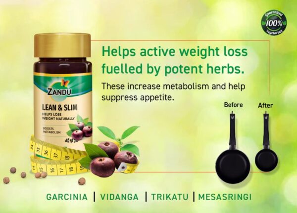 Zandu Lean & Slim Capsules (Pack of 60 Capsules) - Image 7