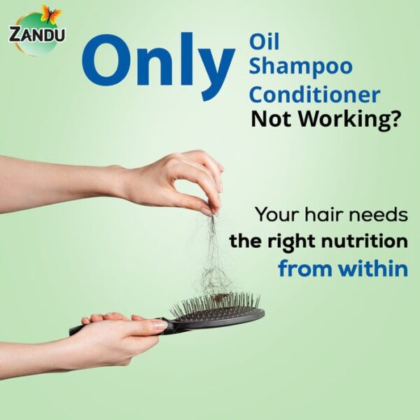 Zandu Hair Vitalizer Juice | Scientifically Proven for Natural Hair Growth & Strengthening (1 Litre) - Image 8
