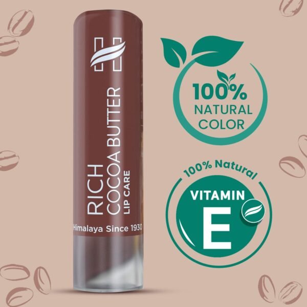 Himalaya Rich Cocoa Butter Lip Care 4.5g (Pack of 1) - Image 3