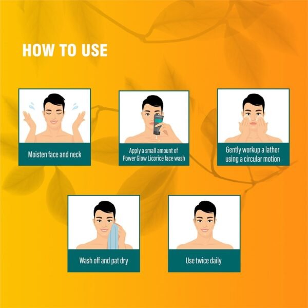 Himalaya Men Power Glow Licorice Face Wash - Image 3