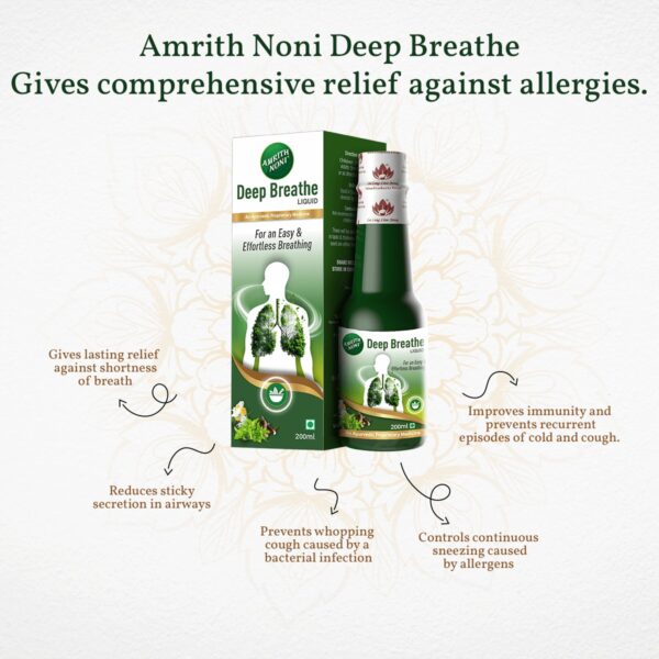 Amrith Noni Deep Breathe – 200 ml (Pack of 1) - Image 3