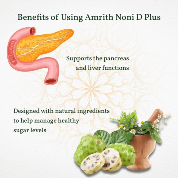 Amrith Noni D Plus – 500 ml (Pack of 1) - Image 4