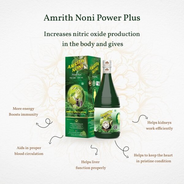 Amrith Noni Power Plus – 500 ml (Pack of 1) - Image 4