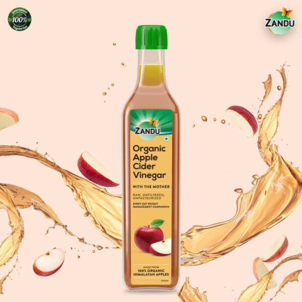 Zandu Organic Apple Cider Vinegar (500ml) – Pack of 1 - Image 6