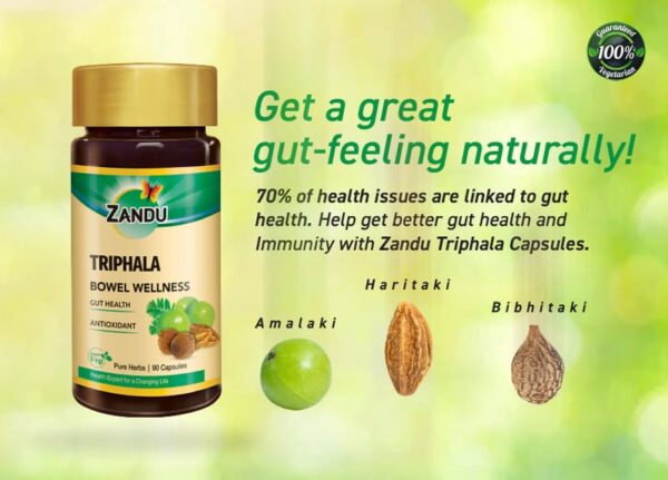 Zandu Triphala Capsules (Pack of 90) - Image 7