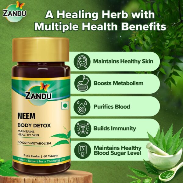 Zandu Neem Tablets (Pack of 60) - Image 6