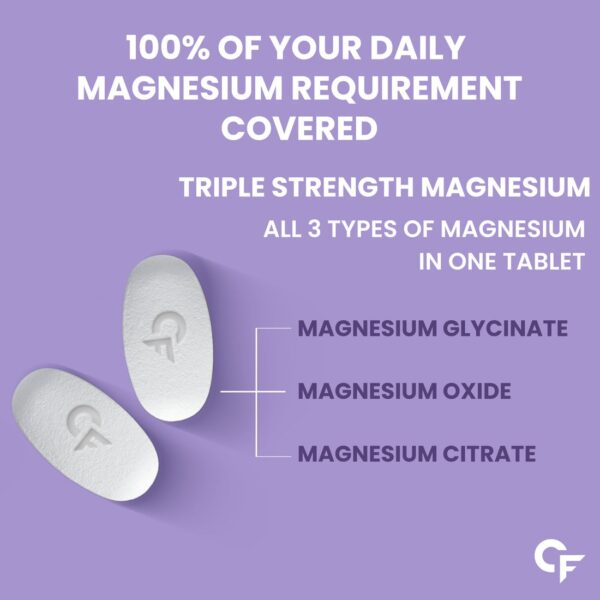 Carbamide Forte Chelated Magnesium Citrate Oxide Supplement – 1382.91mg Per Serving | 120 Veg Tablets | For Men & Women (18+) - Image 7