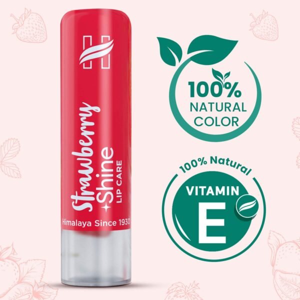 Himalaya Strawberry Shine Lip Care 4.5g (Pack of 1) - Image 3