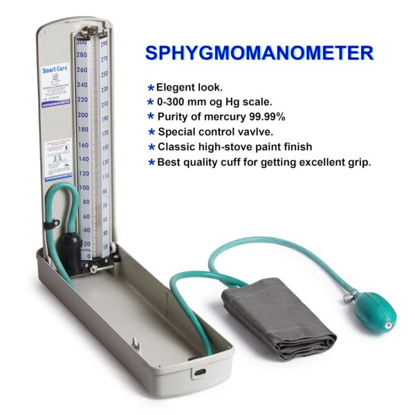 Smartcare Mercury Blood Pressure Monitor (Blue) - Image 9