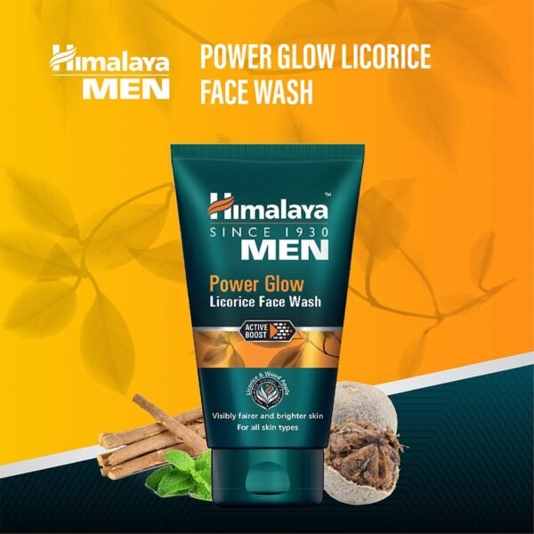Himalaya Men Power Glow Licorice Face Wash - Image 4