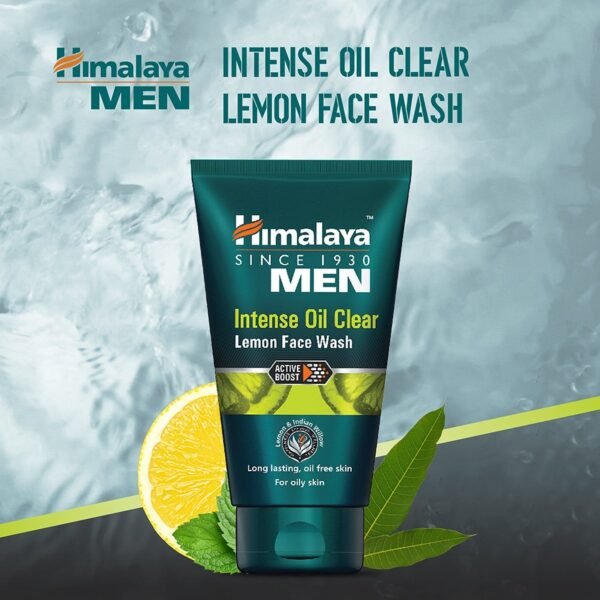 Himalaya Men Intense Oil Clear Lemon Face Wash - Image 4