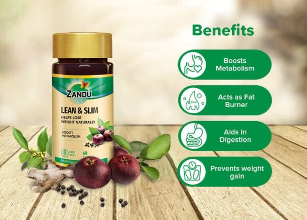 Zandu Lean & Slim Capsules (Pack of 60 Capsules) - Image 5