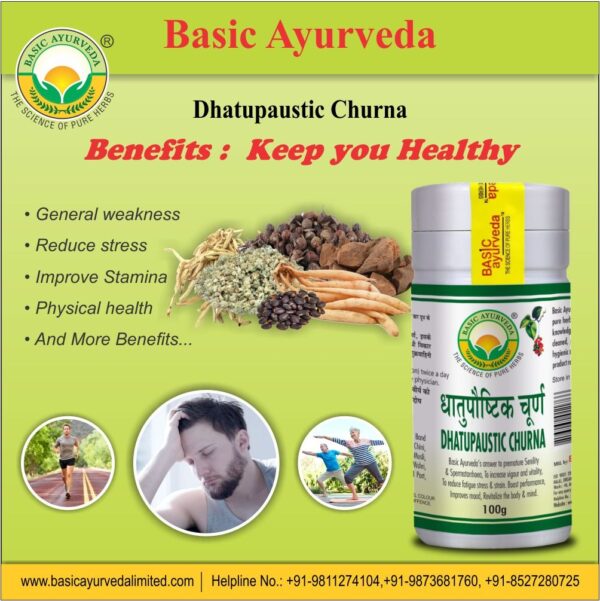 Basic Ayurveda Dhatupaustic Churna 100 Gram (Pack of 1) - Image 5