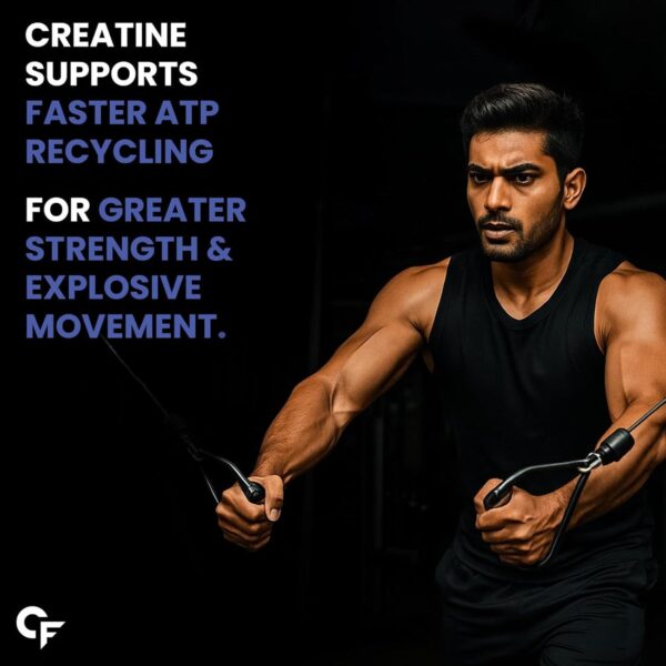 Carbamide Forte Micronized Creatine Monohydrate Powder | 83 Servings | Vegetarian | 250g Jar (Pack of 1) - Image 4