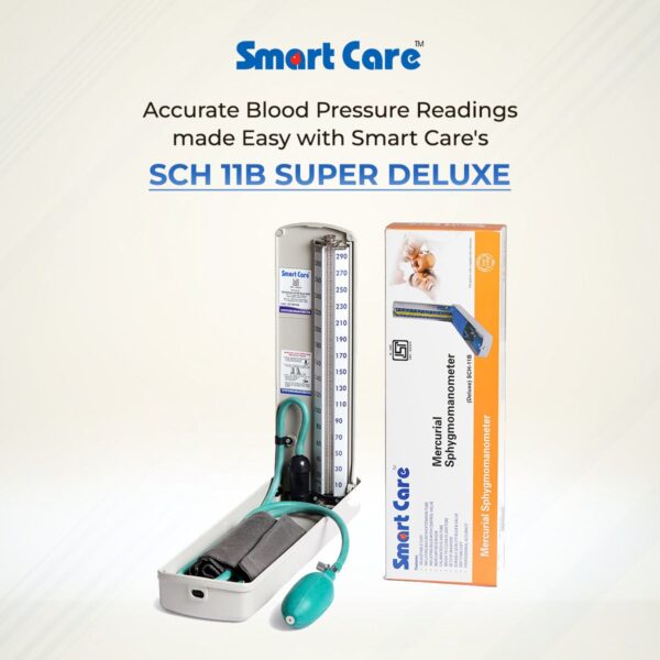 Smartcare Mercury Blood Pressure Monitor (Blue) - Image 8