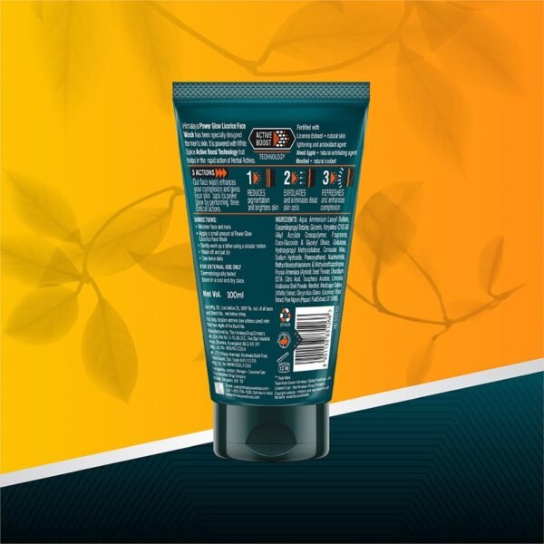Himalaya Men Power Glow Licorice Face Wash - Image 5