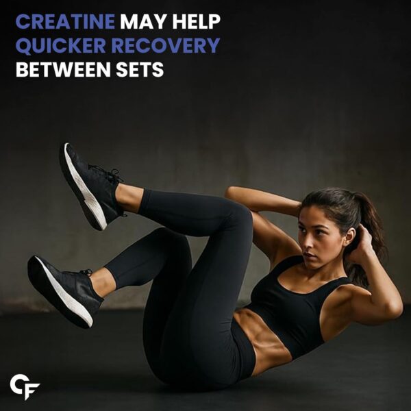 Carbamide Forte Micronized Creatine Monohydrate Powder | 83 Servings | Vegetarian | 250g Jar (Pack of 1) - Image 3