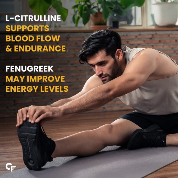 Carbamide Forte Testosterone Supplement Capsules for Men with Tribulus 1000mg – Pack of 60 Veg Tablets - Image 2