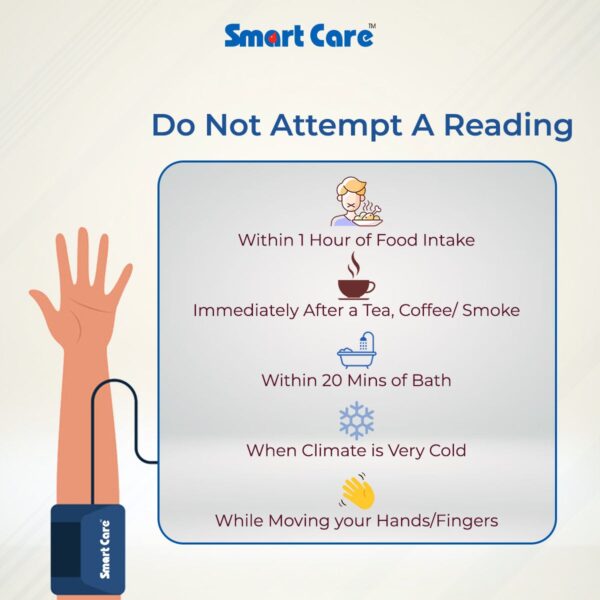 Smartcare Mercury Blood Pressure Monitor (Blue) - Image 6