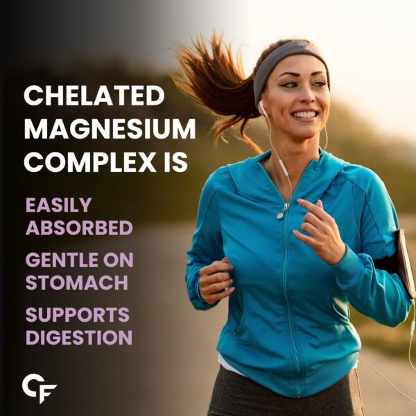 Carbamide Forte Chelated Magnesium Citrate Oxide Supplement – 1382.91mg Per Serving | 60 Veg Tablets | For Men & Women (18+) - Image 3