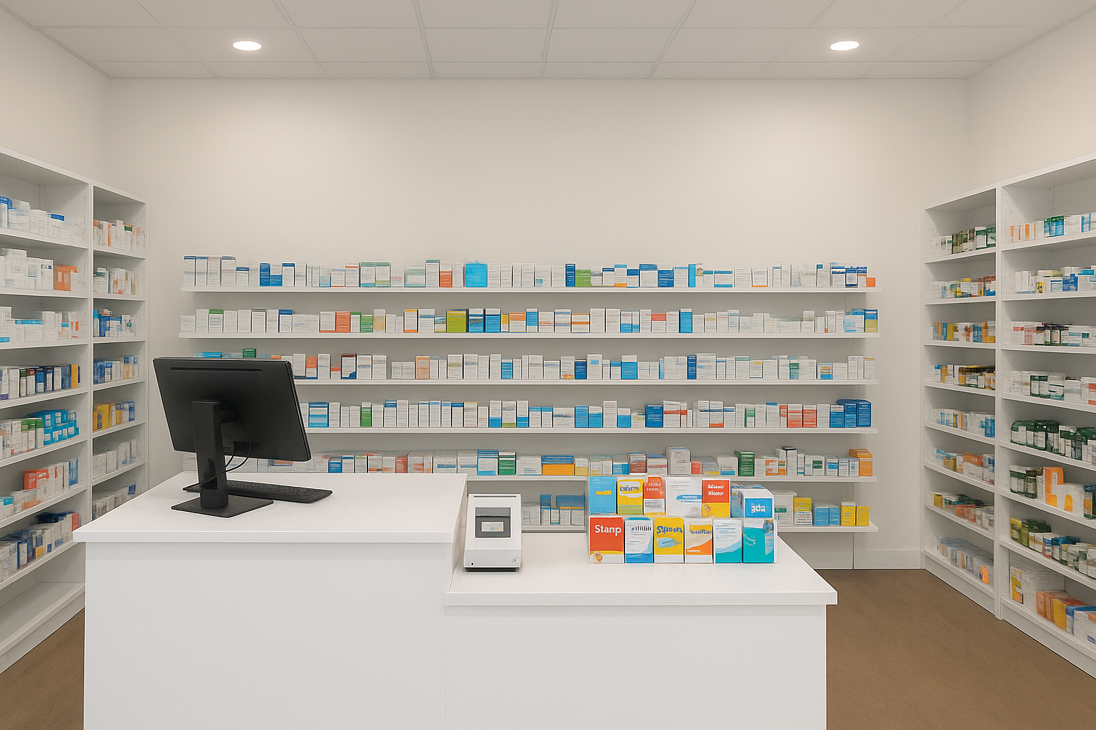 Pharmacy interior