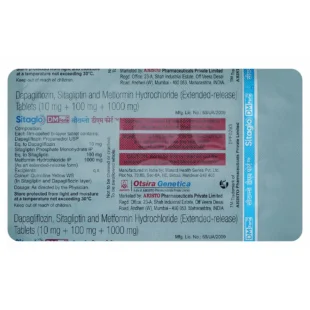 Sitaglo DM Forte 10mg/1000mg/100mg Tablet